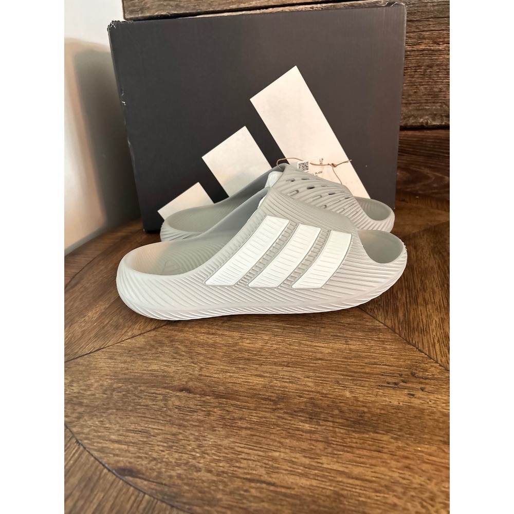 Adidas purechill Slides Halo Silver Grey Mens 11 HP9415 Slip On Sandals New